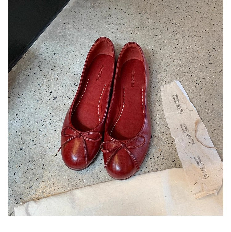 Damen Ballerinas mit dekorativem Schleifenakzent und ergonomischer Innensohle R&B