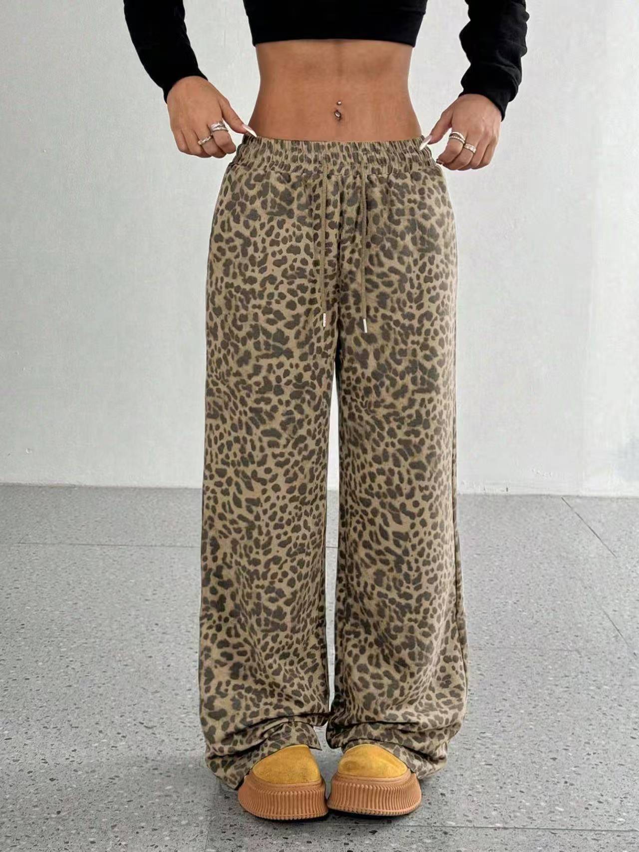 Damen Modische Palazzo-Hose mit grafischem Muster R&B