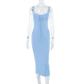 Damen figurbetontes Langarmkleid mit Spitzenverzierungen R&B