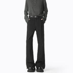 Damen elegante, weite Freizeithose mit feinen Falten und hochwertigen Materialien R&B