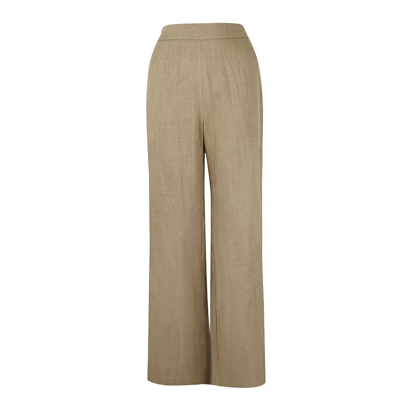 Damen Elegante Palazzo-Hose mit hohem Bund und schickem Schnitt R&B