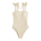 Damen Schwimmanzug mit wellenförmigem Design und verstellbaren Trägern R&B