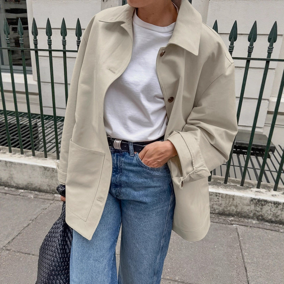 Damen Oversized Utility-Jacke R&B