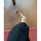 Damen elegante Mules mit dekorativen Blumenakzenten R&B