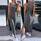 Damen Maxi-Kleid mit handgefertigter Spitze R&B