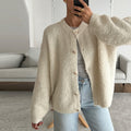 Damen Kuschelige Strickjacke im Oversized-Style R&B