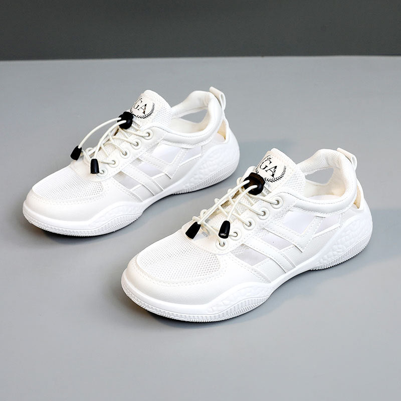 Damen Sportliche Sneakers mit elastischem Schnürsystem und atmungsaktiver Obermaterialstruktur R&B