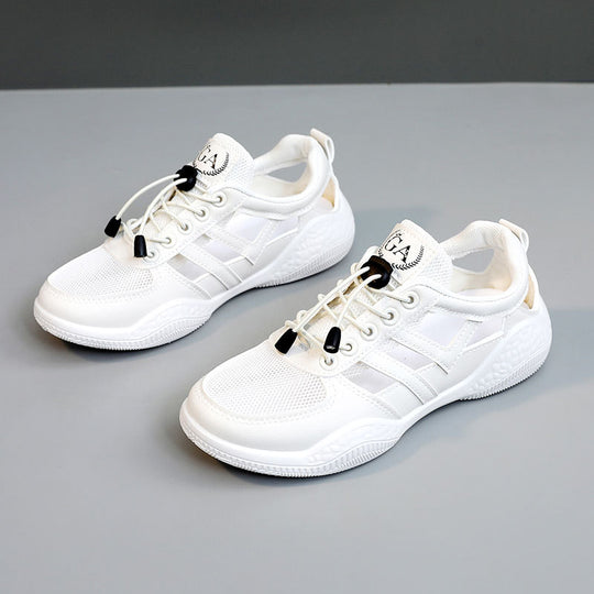 Damen Sportliche Sneakers mit elastischem Schnürsystem und atmungsaktiver Obermaterialstruktur R&B