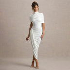 Damen Drapiertes Abendkleid R&B