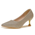 Damen Elegante Pumps mit funkelndem Akzent und geschwungenem Absatz R&B