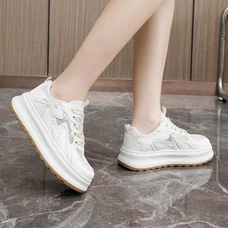 Damen modische Sneakers mit atmungsaktiver Mesh-Oberfläche und dämpfender Sohle R&B