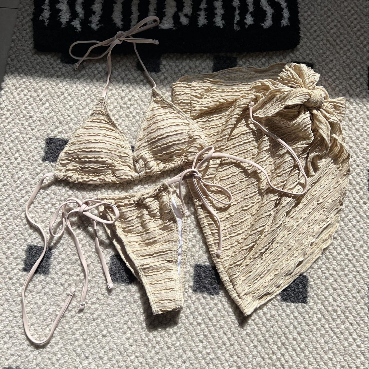 Damen Triangel-Bikini mit Wickelrock R&B