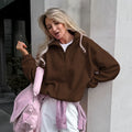 Damen Steppjacke mit hohem Kragen und Reißverschluss R&B