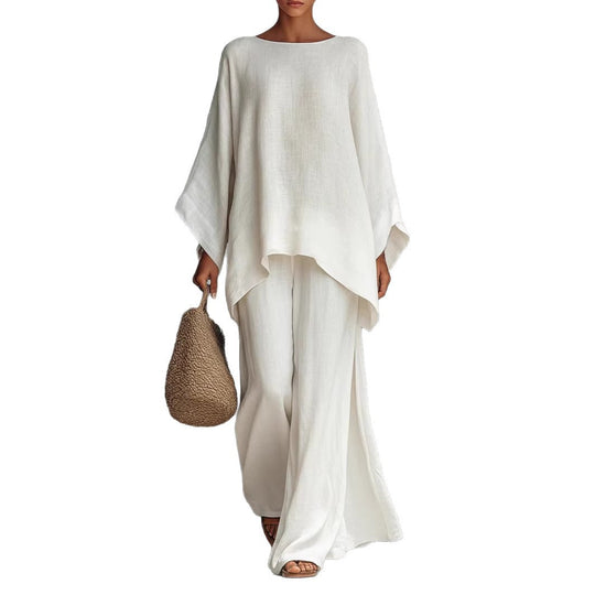 Damen luftiges Set aus weichem Stoff mit weitem Schnitt R&B