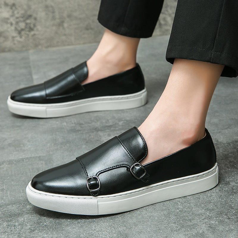 Damen Elegante Slip-On Schuhe mit dekorativen Schnallen aus hochwertigem Leder R&B