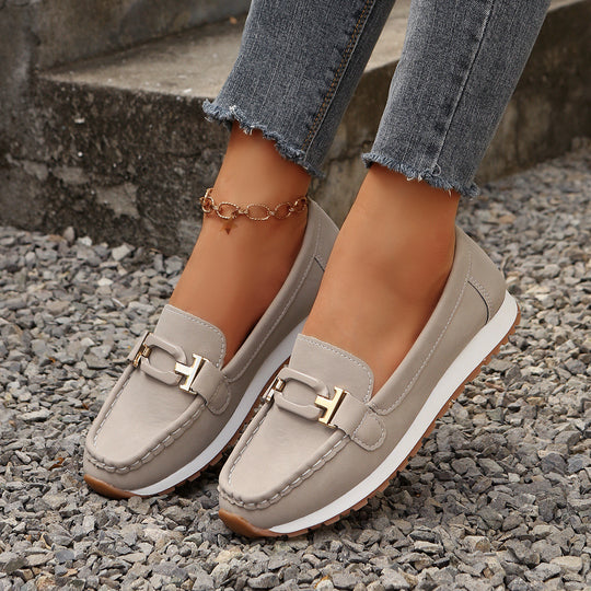 Damen Mokassins mit glamourosem Metall-Detail R&B