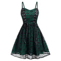 Damen Skaterkleid mit Spitzenoberteil und Schnürdetails R&B