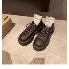 Damen Chunky Schnürschuhe mit rutschfester Profilsohle und stilvollem Design R&B