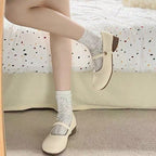 Damen Modische Mary Jane Schuhe mit verstellbarem Riemen und elegantem Design R&B