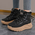 Damen modische hohe Sneakers mit isolierendem Futter und rutschfester Sohle R&B