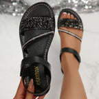 Damen Glamouröse Sandalen mit funkelnden Strassdetails R&B