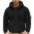 Herren Fleecekapuzenpullover mit ergonomischem Schnitt und praktischen Reißverschlusstaschen R&B