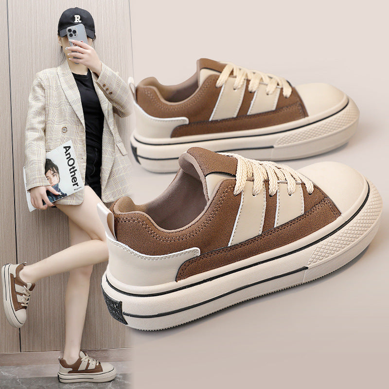 Damen Sneakers im sportlichen Retro-Stil mit atmungsaktiven Mesh-Einsätzen R&B
