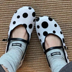 Damen Ballerinas mit modischer Schleifenverzierung und atmungsaktivem Material R&B