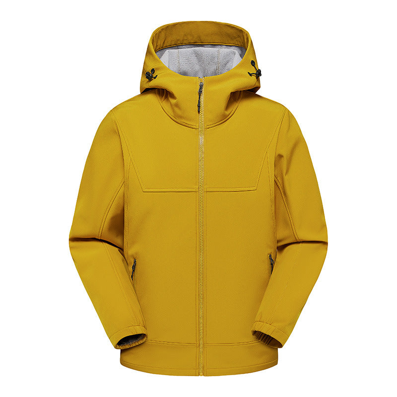 Herren technische Multifunktionsjacke mit verstellbarem Kapuzenkragen und wasserabweisendem Material R&B