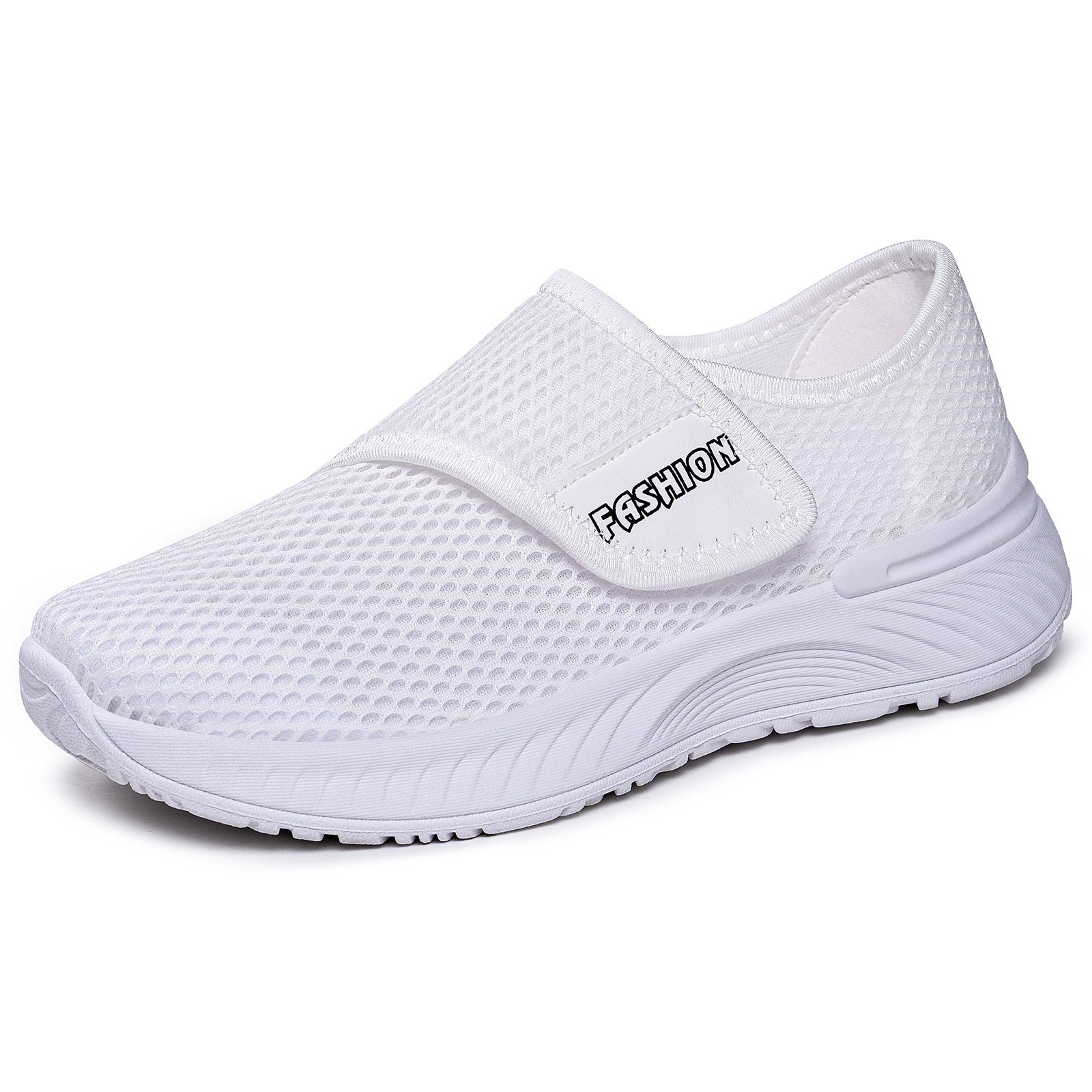 Damen Atmungsaktive Slip-On Sneakers mit Klettverschluss