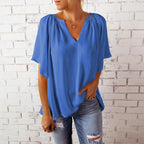 Damen elegante Chiffon-Bluse R&B