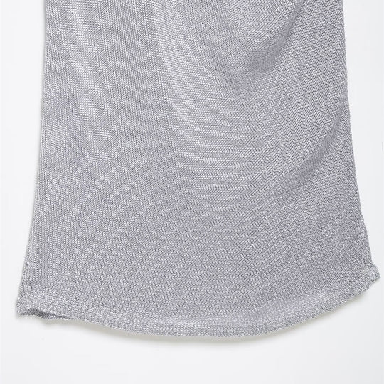 Damen Haltertop mit elegantem Wasserfallausschnitt und figurumspielendem Schnitt R&B
