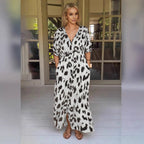 R&B | Leopard-Kleid Grenzüberschreitendes Leopardenmuster Kleid