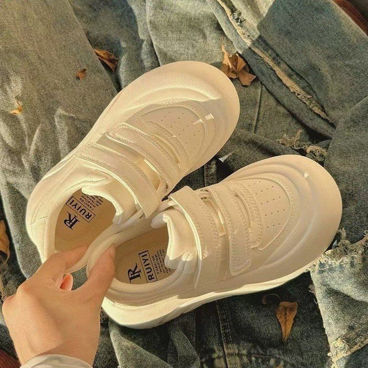 Damen Plattform-Sneaker mit verstellbaren Klettverschlüssen und komfortabler Dämpfung R&B