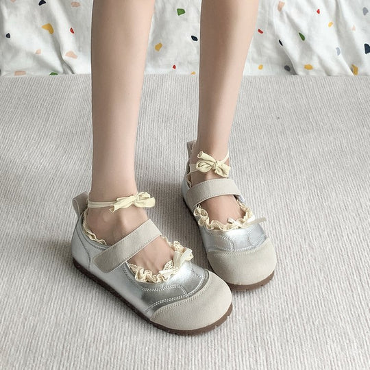 Damen elegante und komfortable Ballerinas mit verstellbarem Riemen R&B