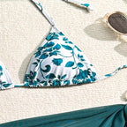 Damen Triangel-Bikini mit elegantem Wickelrock