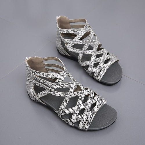 Damen Komfortable Riemensandalen mit geflochtenem Riemendesign R&B