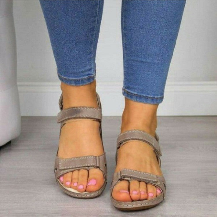 Damen Bequeme Badesandalen mit verstellbaren Riemen R&B