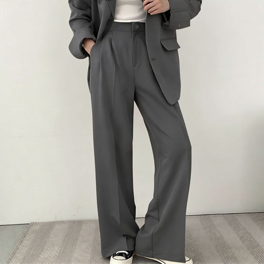Damen elegantes Blazer-Set mit weitem Schnitt R&B