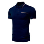 Herren Poloshirt mit kontrastierenden Akzenten und modernem Schnitt