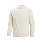 Herren Rollkragenpullover mit strukturierter Strickoberfläche