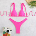 Damen Triangelbikini mit verstellbaren Trägern und hohem Beinausschnitt R&B