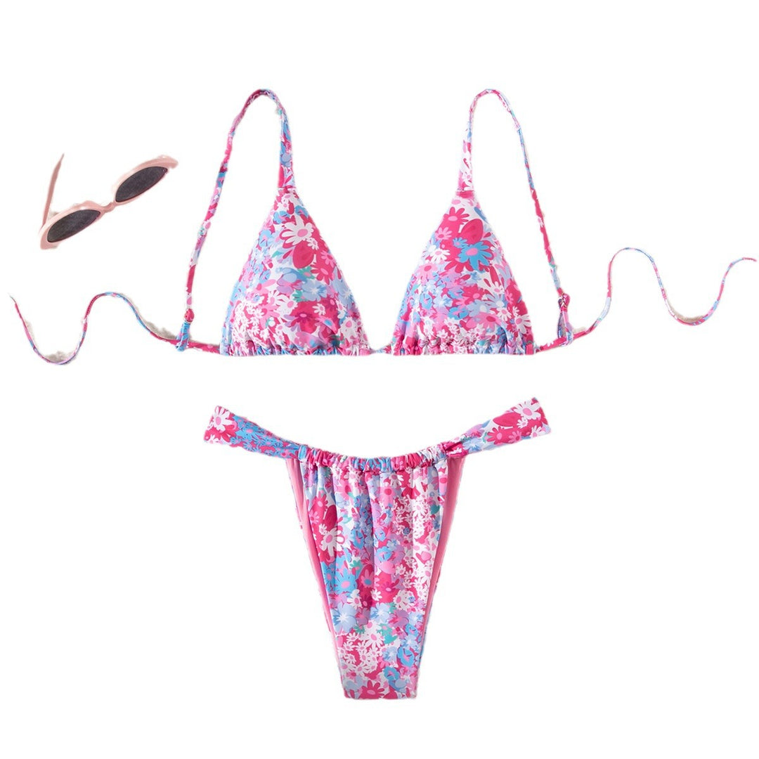 Damen Bikini-Set mit floralem Design und verstellbarem Schnitt R&B