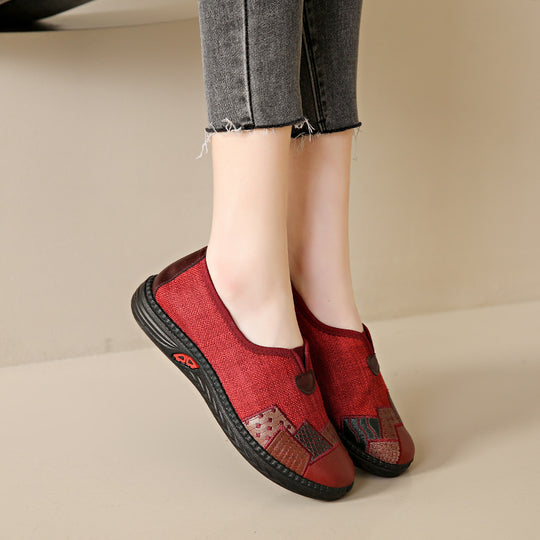 Damen komfortable Slip-On Schuhe mit einzigartigem kreativen Design R&B