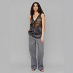 Damen Spitzen-Cami mit Polka-Dots und eleganten Details R&B