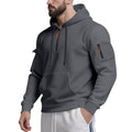 Herren Funktions-Hoodie mit halbem Reißverschluss und praktischen Taschen R&B