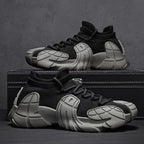 Damen Designer Sneaker mit hohem Kragen und textilförmiger Struktur