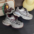 Damen Modische Chunky Sneakers mit dämpfender Sohle und atmungsaktivem Obermaterial R&B