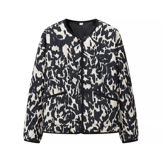 Damen Steppjacke mit modernem Muster und praktischen Taschen R&B