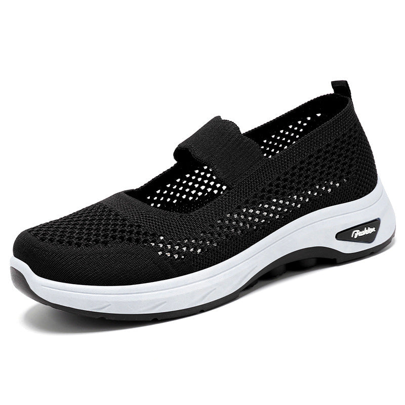 Damen Slip-On Freizeitschuhe mit atmungsaktivem Obermaterial und flexiblem Fußbett R&B